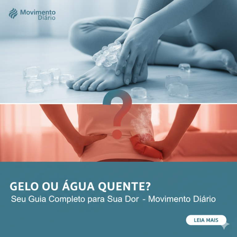 Gelo ou Água Quente para Dor? Saiba qual escolher e quando usar.